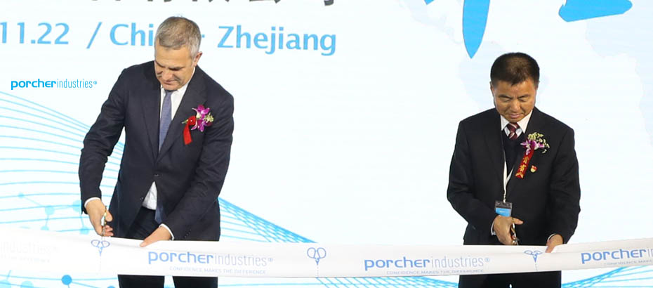 Porcher Industries feiert die Einweihung eines neuen Produktionsstandorts in Zhejiang, China